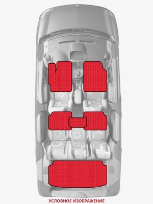 ЭВА коврики «Queen Lux» комплект для Toyota Sequoia